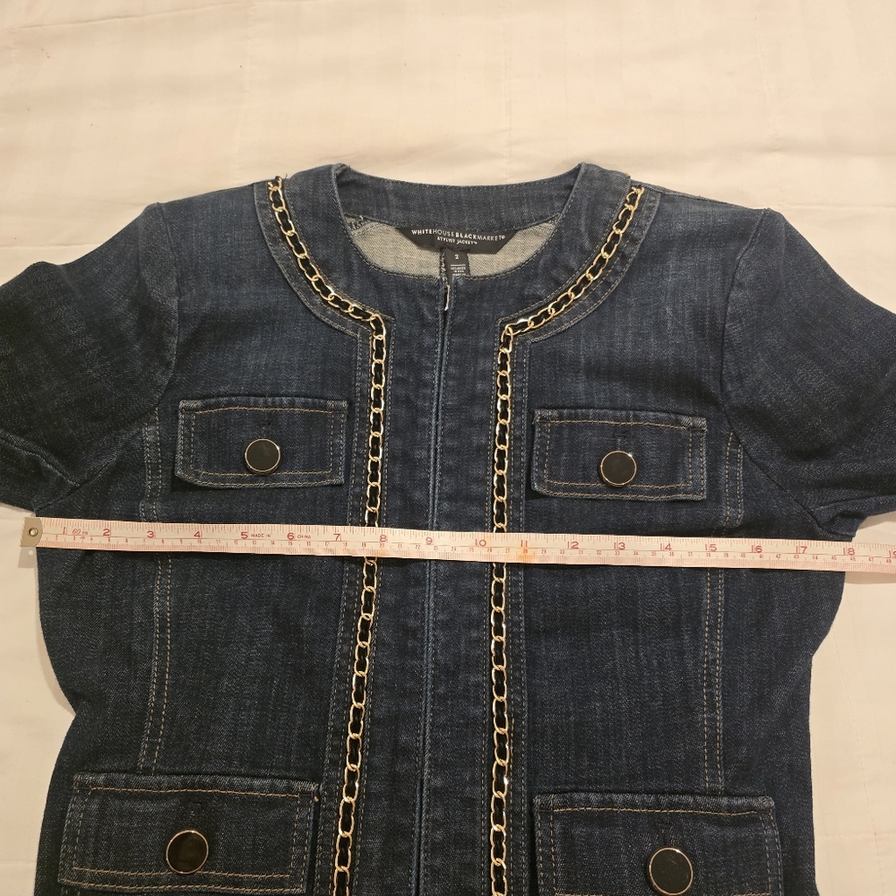 WHBM Stylist - Denim Chain Jacket from White House Black Market - Picture 9 of 12